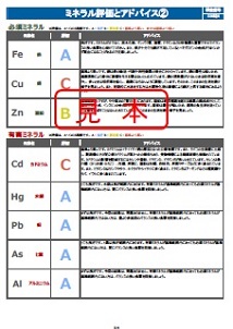 ミネラル評価とアドバイス(2)